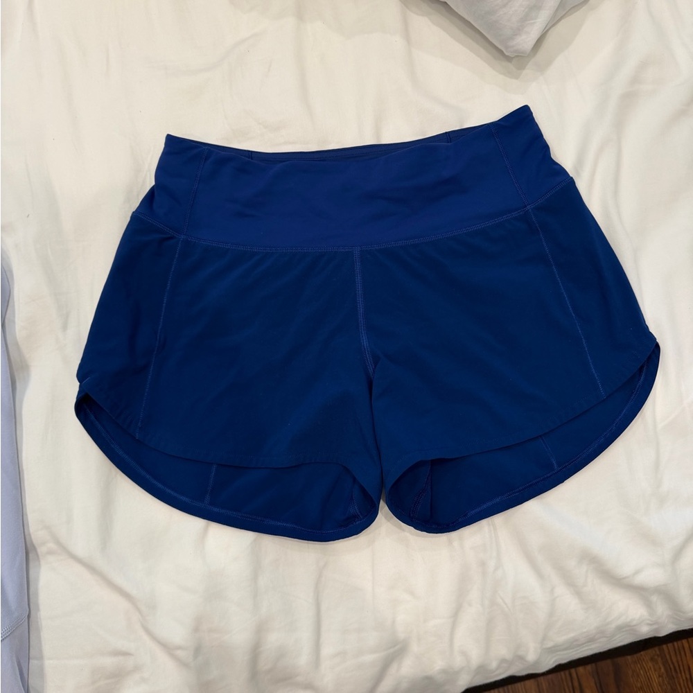 Lululemon Vibrant Blue Workout Shorts